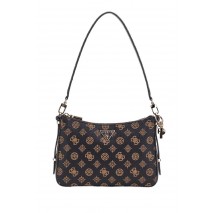 GUESS DARYNA II TOP ZIP SHOULDER BAG ΤΣΑΝΤΑ ΓΥΝΑΙΚΕΙΑ MOCHA