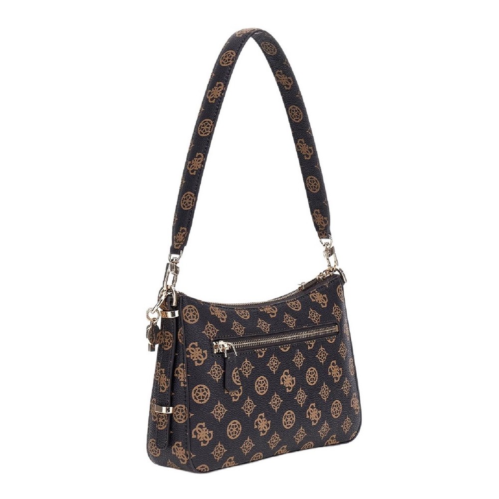 GUESS DARYNA II TOP ZIP SHOULDER BAG ΤΣΑΝΤΑ ΓΥΝΑΙΚΕΙΑ MOCHA