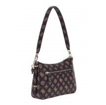 GUESS DARYNA II TOP ZIP SHOULDER BAG ΤΣΑΝΤΑ ΓΥΝΑΙΚΕΙΑ MOCHA