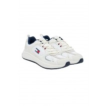 TOMMY JEANS  RUNNER MIX MATERIAL ΠΑΠΟΥΤΣΙ ΑΝΔΡΙΚΟ WHITE