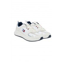 TOMMY JEANS  RUNNER MIX MATERIAL ΠΑΠΟΥΤΣΙ ΑΝΔΡΙΚΟ WHITE