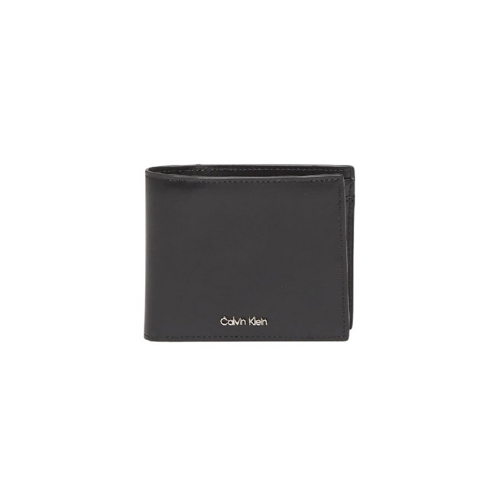 CALVIN KLEIN RAISED EW BILL FOLD COIN ΠΟΡΤΟΦΟΛΙ ΑΝΔΡΙΚΟ BLACK