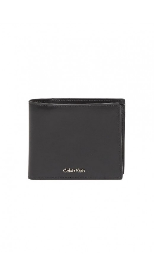 CALVIN KLEIN RAISED EW BILL FOLD COIN ΠΟΡΤΟΦΟΛΙ ΑΝΔΡΙΚΟ BLACK