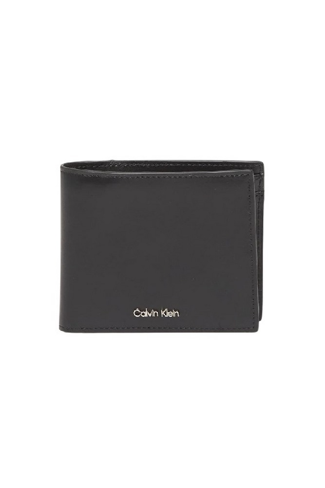 CALVIN KLEIN RAISED EW BILL FOLD COIN ΠΟΡΤΟΦΟΛΙ ΑΝΔΡΙΚΟ BLACK