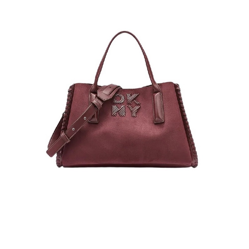 DKNY JOSIE SATCHELS HANDBAG R62DMI98 ΤΣΑΝΤΑ ΓΥΝΑΙΚΕΙΑ BORDEAUX