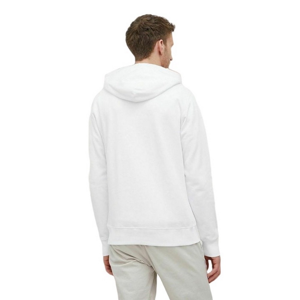 CALVIN KLEIN JEANS SEASONAL MONOGRAM REGULAR HOODIE ΜΠΛΟΥΖΑ ΦΟΥΤΕΡ ΑΝΔΡΙΚΗ WHITE
