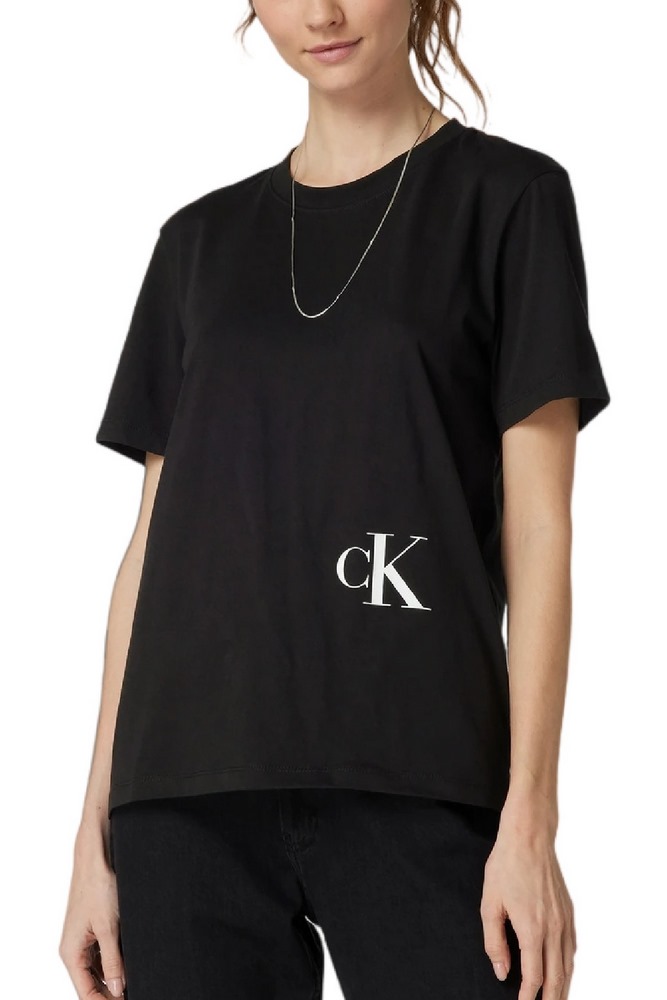 CALVIN KLEIN JEANS COLOR OFF PLACED MON T-SHIRT ΓΥΝΑΙΚΕΙΟ BLACK