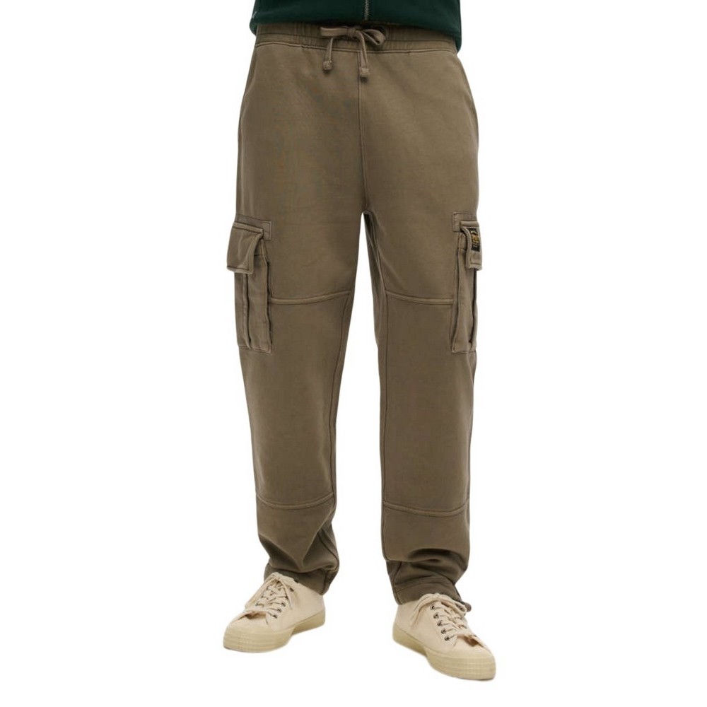 SUPERDRY D2 OVIN CONTRAST STITCH CARGO JOGGER ΠΑΝΤΕΛΟΝΙ ΦΟΡΜΑ ΑΝΔΡΙΚΟ BROWN