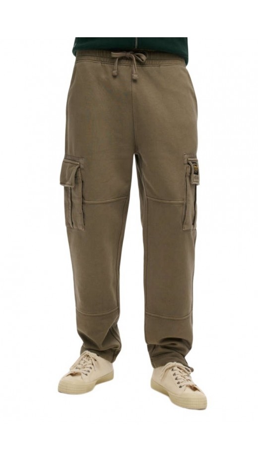 SUPERDRY D2 OVIN CONTRAST STITCH CARGO JOGGER ΠΑΝΤΕΛΟΝΙ ΦΟΡΜΑ ΑΝΔΡΙΚΟ BROWN