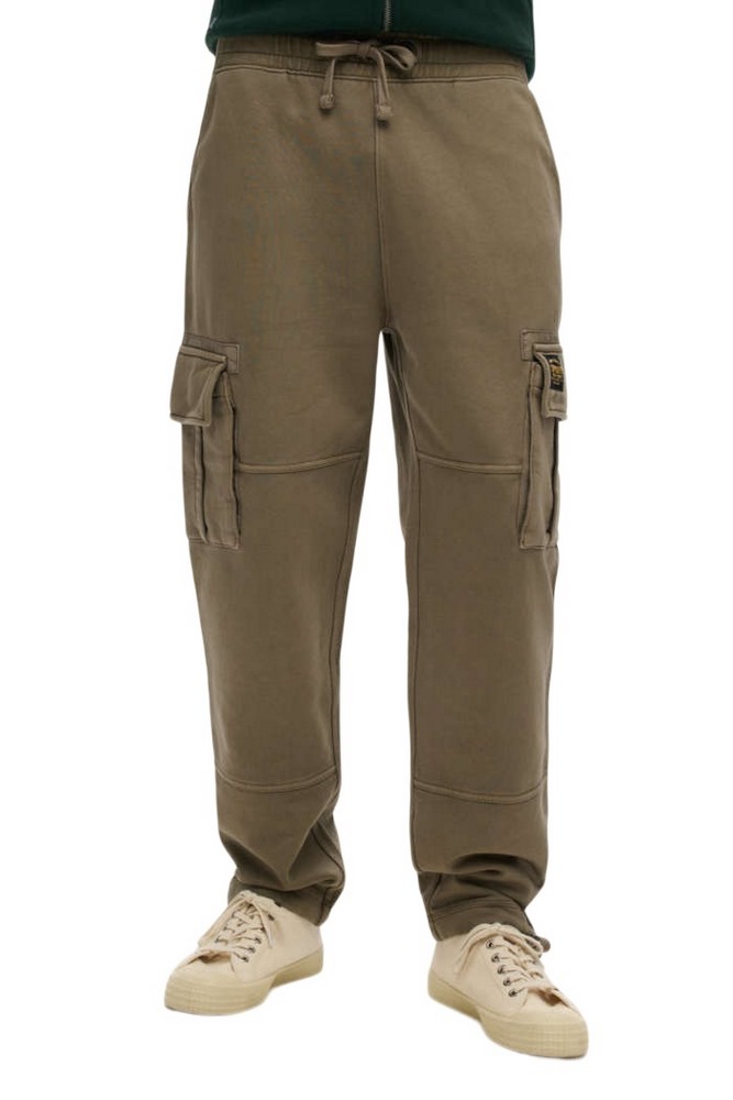 SUPERDRY D2 OVIN CONTRAST STITCH CARGO JOGGER ΠΑΝΤΕΛΟΝΙ ΦΟΡΜΑ ΑΝΔΡΙΚΟ BROWN