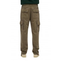 SUPERDRY D2 OVIN CONTRAST STITCH CARGO JOGGER ΠΑΝΤΕΛΟΝΙ ΦΟΡΜΑ ΑΝΔΡΙΚΟ BROWN