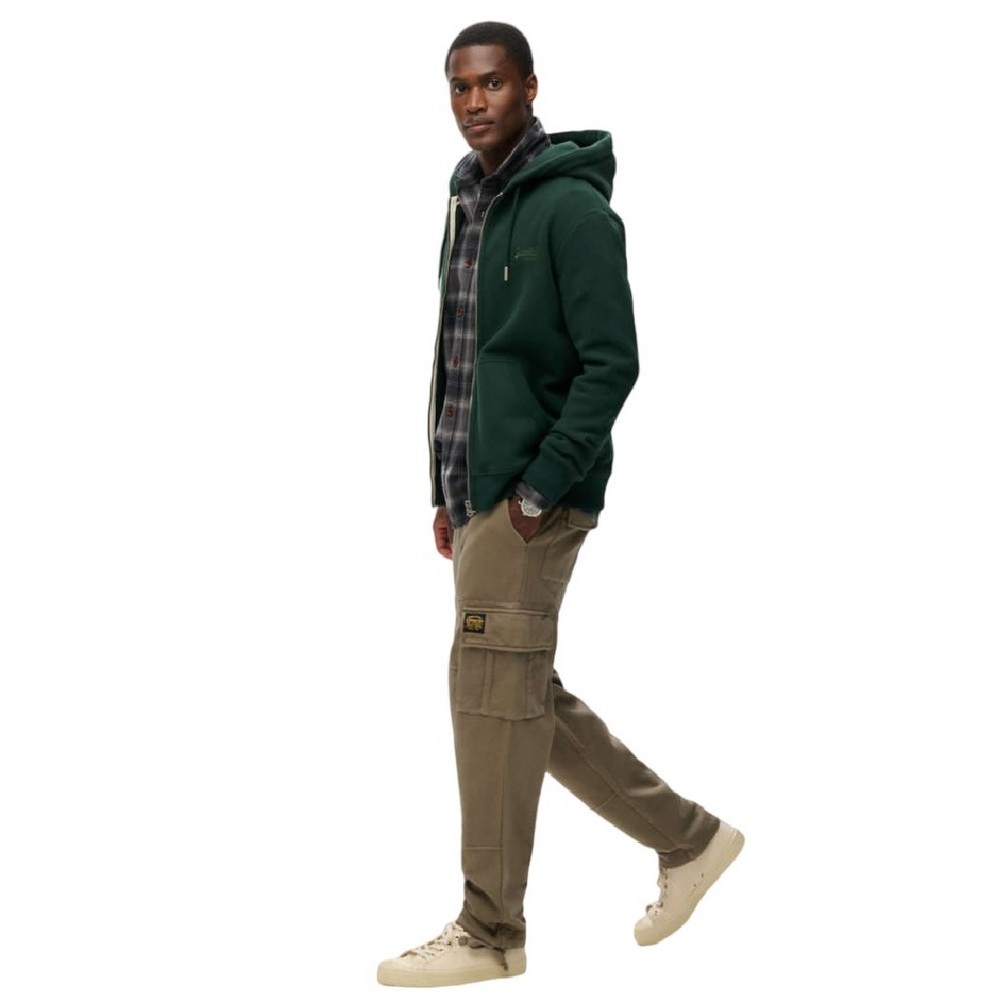 SUPERDRY D2 OVIN CONTRAST STITCH CARGO JOGGER ΠΑΝΤΕΛΟΝΙ ΦΟΡΜΑ ΑΝΔΡΙΚΟ BROWN