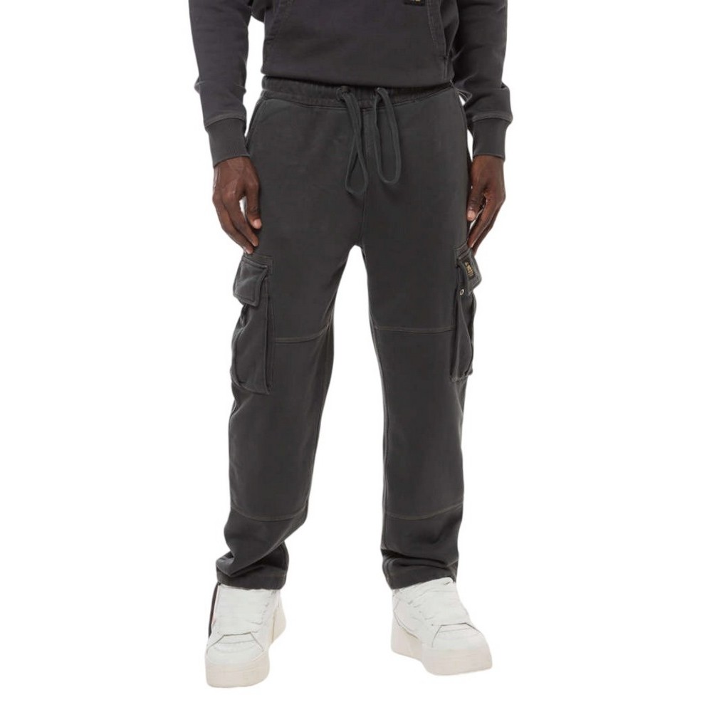 SUPERDRY D2 OVIN CONTRAST STITCH CARGO JOGGER ΠΑΝΤΕΛΟΝΙ ΦΟΡΜΑ ΑΝΔΡΙΚΟ WASHED BLACK
