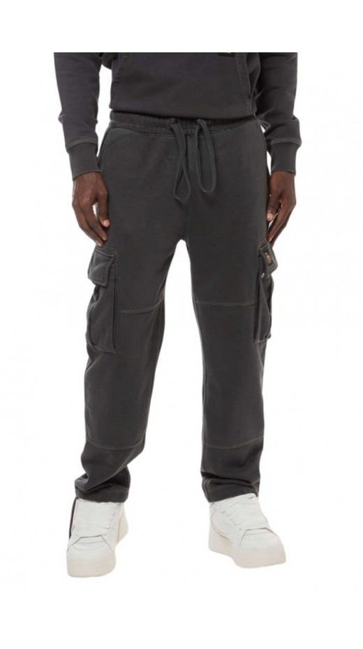SUPERDRY D2 OVIN CONTRAST STITCH CARGO JOGGER ΠΑΝΤΕΛΟΝΙ ΦΟΡΜΑ ΑΝΔΡΙΚΟ WASHED BLACK