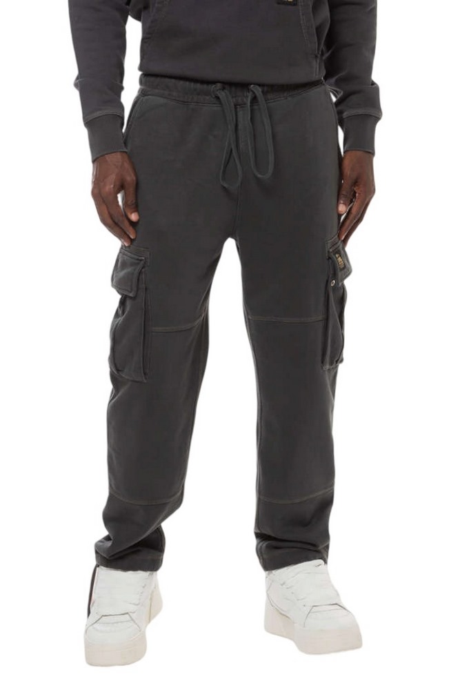 SUPERDRY D2 OVIN CONTRAST STITCH CARGO JOGGER ΠΑΝΤΕΛΟΝΙ ΦΟΡΜΑ ΑΝΔΡΙΚΟ WASHED BLACK