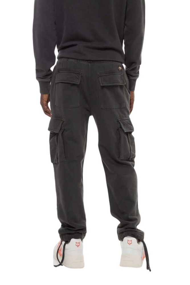 SUPERDRY D2 OVIN CONTRAST STITCH CARGO JOGGER ΠΑΝΤΕΛΟΝΙ ΦΟΡΜΑ ΑΝΔΡΙΚΟ WASHED BLACK