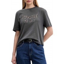 TOMMY JEANS BXY LEOPARD VARSITY TEE T-SHIRT ΜΠΛΟΥΖΑ ΓΥΝΑΙΚΕΙΑ WASHED BLACK