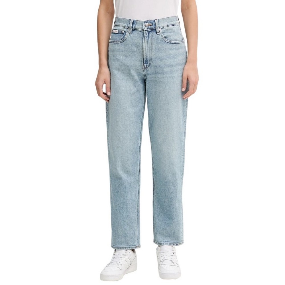 CALVIN KLEIN JEANS HR TAPER JEAN BLUE RODEO ΠΑΝΤΕΛΟΝΙ ΓΥΝΑΙΚΕΙΟ LIGHT DENIM