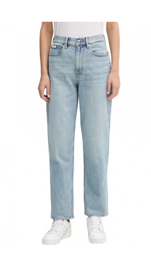 CALVIN KLEIN JEANS HR TAPER JEAN BLUE RODEO ΠΑΝΤΕΛΟΝΙ ΓΥΝΑΙΚΕΙΟ LIGHT DENIM