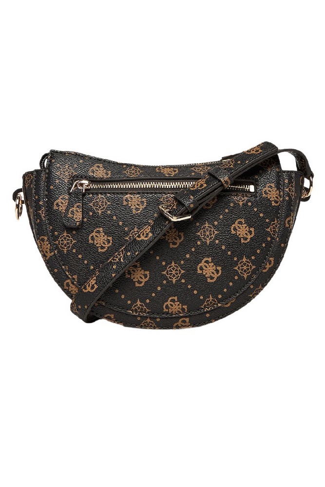 GUESS SILIA CONVERTIBLE SHOULDER BAG ΤΣΑΝΤΑ ΓΥΝΑΙΚΕΙΑ DARK BROWN