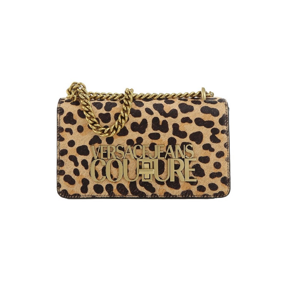 ΤΣΑΝΤΑ RANGE L - LOGO LEATHER ΓΥΝΑΙΚΕΙΑ VERSACE JEANS COUTURE LEOPARD PRINT