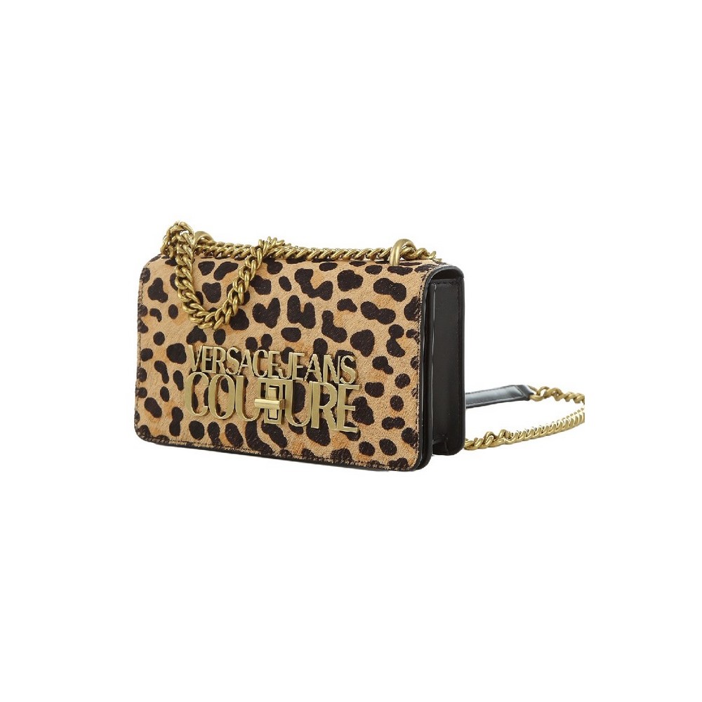 ΤΣΑΝΤΑ RANGE L - LOGO LEATHER ΓΥΝΑΙΚΕΙΑ VERSACE JEANS COUTURE LEOPARD PRINT