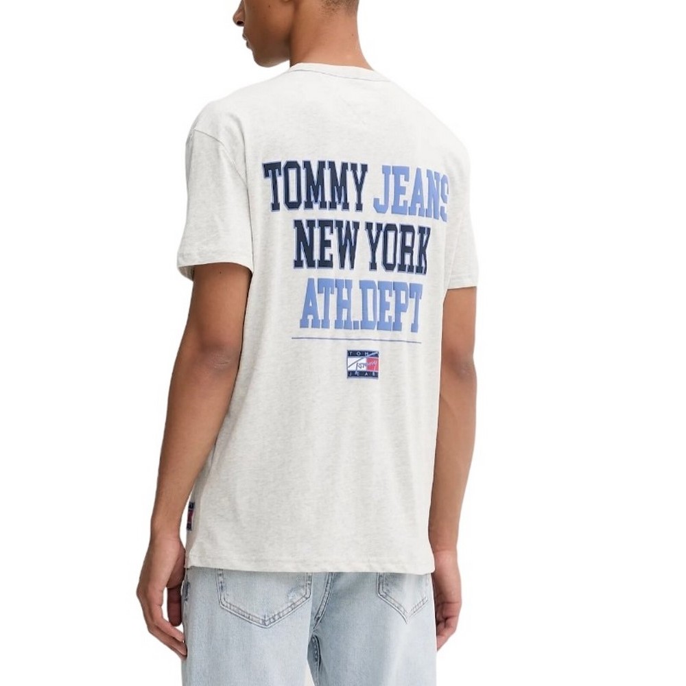TOMMY JEANS REG ATHL DEPT BACK TEE EXT T-SHIRT ΜΠΛΟΥΖΑ ΑΝΔΡΙΚΗ GREY