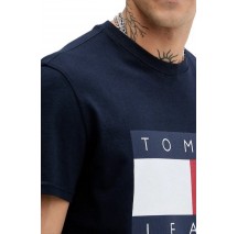 TOMMY JEANS  REG BIG FLAG SS TEE T-SHIRT ΜΠΛΟΥΖΑ ΑΝΔΡΙΚΗ NAVY
