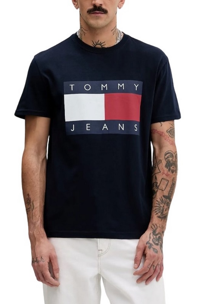 TOMMY JEANS  REG BIG FLAG SS TEE T-SHIRT ΜΠΛΟΥΖΑ ΑΝΔΡΙΚΗ NAVY