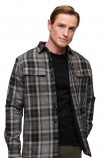 SUPERDRY D3 OVIN WOOL MILLER OVERSHIRT ΠΟΥΚΑΜΙΣΟ ΑΝΔΡΙΚΟ BLACK