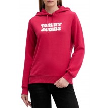 TOMMY JEANS REG ESS LOGO 2 HOODIE EXT ΜΠΛΟΥΖΑ ΦΟΥΤΕΡ ΓΥΝΑΙΚΕΙΑ RED
