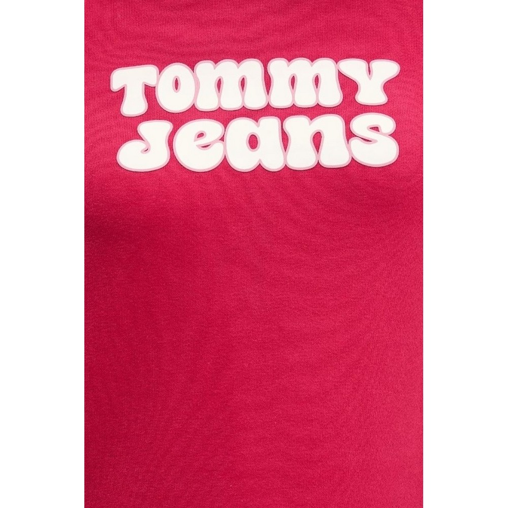 TOMMY JEANS REG ESS LOGO 2 HOODIE EXT ΜΠΛΟΥΖΑ ΦΟΥΤΕΡ ΓΥΝΑΙΚΕΙΑ RED