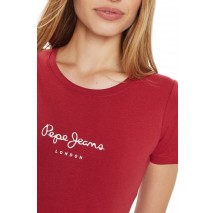 PEPE JEANS LONDON DROP 2 NEW VIRGINIA T-SHIRT ΜΠΛΟΥΖΑ ΓΥΝΑΙΚΕΙΑ RED