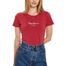 PEPE JEANS LONDON DROP 2 NEW VIRGINIA T-SHIRT ΜΠΛΟΥΖΑ ΓΥΝΑΙΚΕΙΑ RED