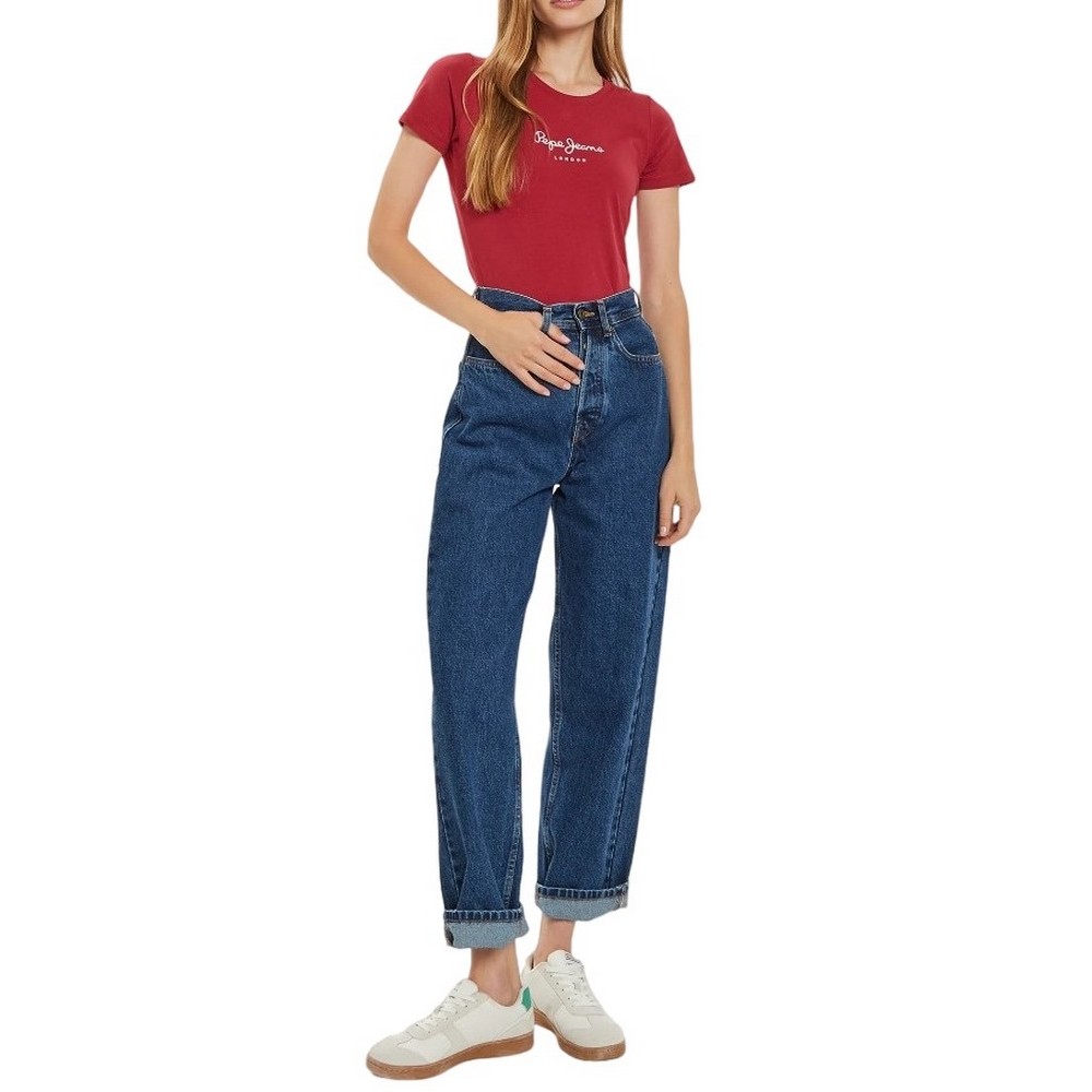 PEPE JEANS LONDON DROP 2 NEW VIRGINIA T-SHIRT ΜΠΛΟΥΖΑ ΓΥΝΑΙΚΕΙΑ RED