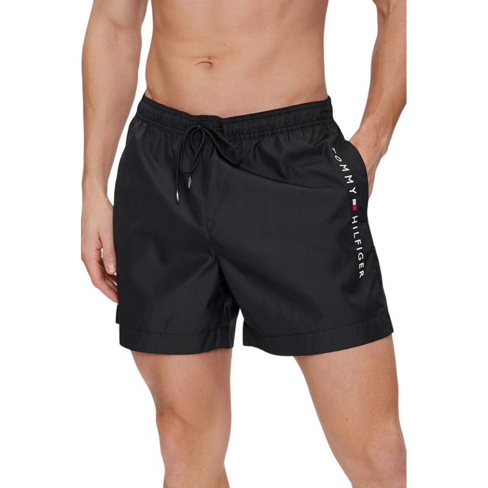 TOMMY HILFIGER MEDIUM DRAWSTRING ΜΑΓΙΟ ΑΝΔΡΙΚΟ BLACK