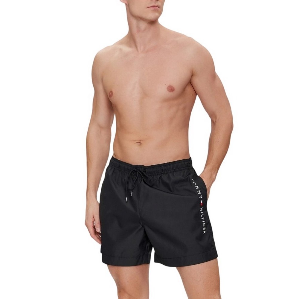 TOMMY HILFIGER MEDIUM DRAWSTRING ΜΑΓΙΟ ΑΝΔΡΙΚΟ BLACK