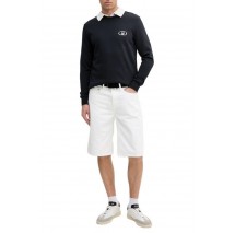 CALVIN KLEIN JEANS RELAXED DENIM SHORT ΒΕΡΜΟΥΔΑ ΑΝΔΡΙΚΗ WHITE