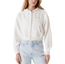 TOMMY JEANS BXY CRP LINEAR ZIP THRU EX ΖΑΚΕΤΑ ΓΥΝΑΙΚΕΙΑ WHITE