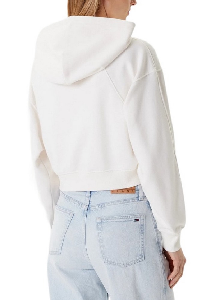TOMMY JEANS BXY CRP LINEAR ZIP THRU EX ΖΑΚΕΤΑ ΓΥΝΑΙΚΕΙΑ WHITE