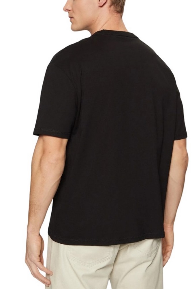 GUESS SS CN OVER EMBRO TEE T-SHIRT ΜΠΛΟΥΖΑ ΑΝΔΡΙΚΗ BLACK