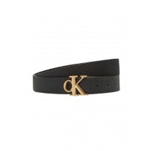 CALVIN KLEIN MONOGRAM PLACQUE BUCKLE 25MM ΖΩΝΗ ΓΥΝΑΙΚΕΙΑ BLACK