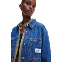 CALVIN KLEIN JEANS UTILITY SHIRT DRESS ΦΟΡΕΜΑ ΓΥΝΑΙΚΕΙΟ BLUΕ DENIM