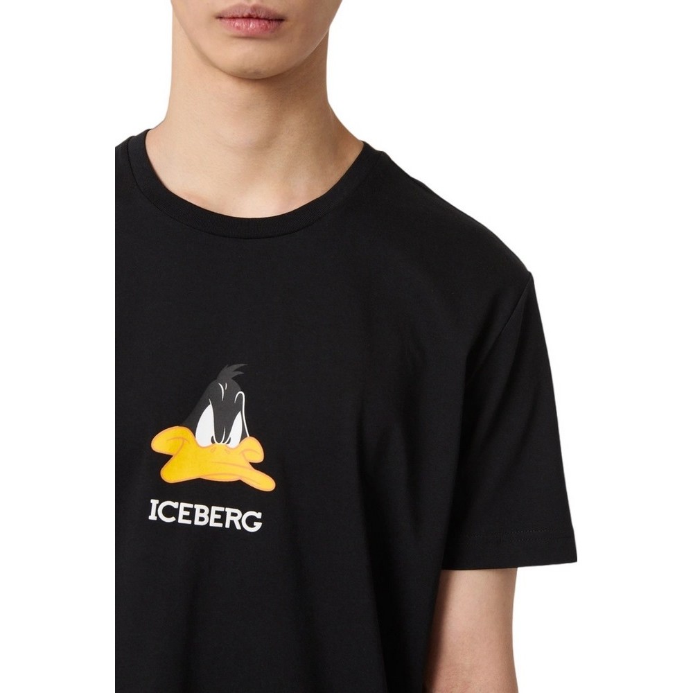 ICEBERG JERSEY T-SHIRT ΜΠΛΟΥΖΑ ΑΝΔΡΙΚΗ BLACK