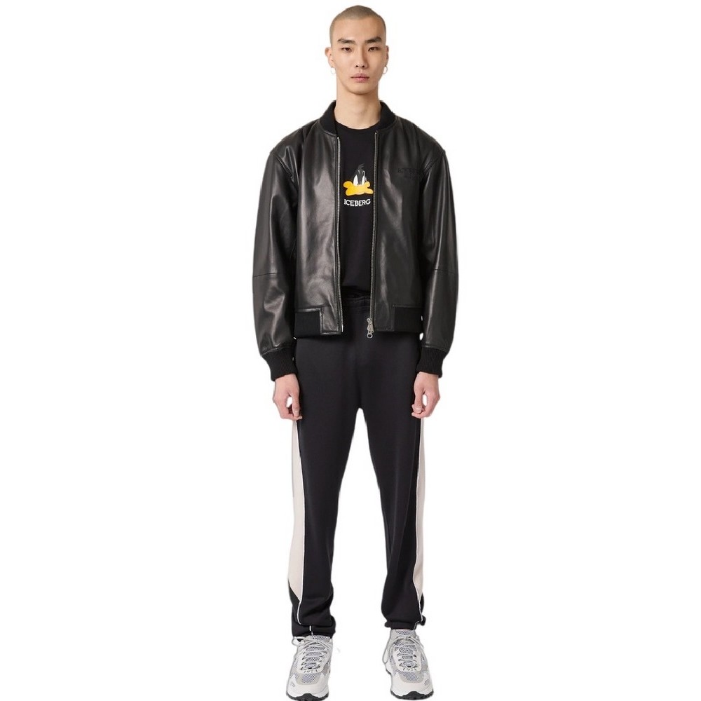 ICEBERG JERSEY T-SHIRT ΜΠΛΟΥΖΑ ΑΝΔΡΙΚΗ BLACK