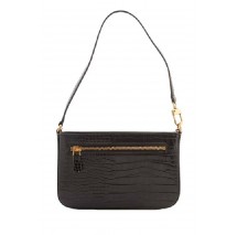 ΤΣΑΝΤΑ KATEY CROC MINI TOP ZIP SHLDR ΓΥΝΑΙΚΕΙΑ GUESS BLACK