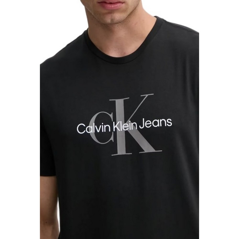 CALVIN KLEIN JEANS HERO MONOLOGO TEE T-SHIRT ΜΠΛΟΥΖΑ ΑΝΔΡΙΚΗ BLACK