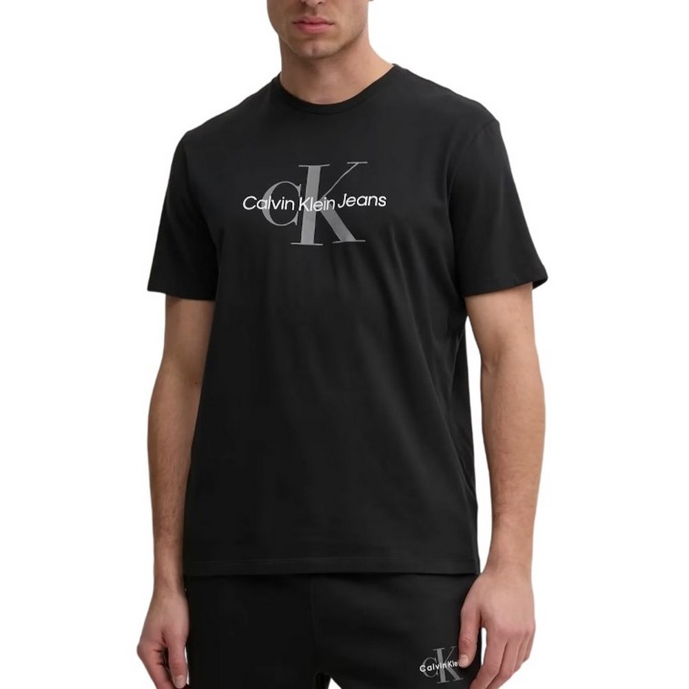 CALVIN KLEIN JEANS HERO MONOLOGO TEE T-SHIRT ΜΠΛΟΥΖΑ ΑΝΔΡΙΚΗ BLACK