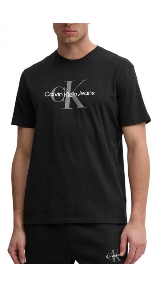 CALVIN KLEIN JEANS HERO MONOLOGO TEE T-SHIRT ΜΠΛΟΥΖΑ ΑΝΔΡΙΚΗ BLACK