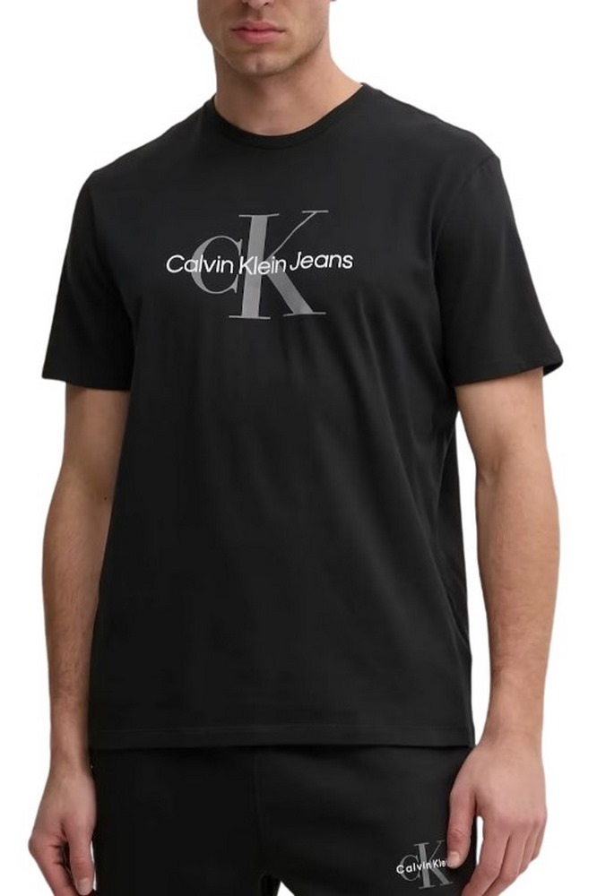 CALVIN KLEIN JEANS HERO MONOLOGO TEE T-SHIRT ΜΠΛΟΥΖΑ ΑΝΔΡΙΚΗ BLACK